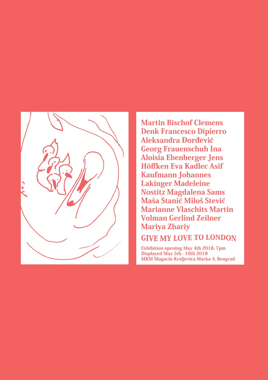 Give my love to london poster